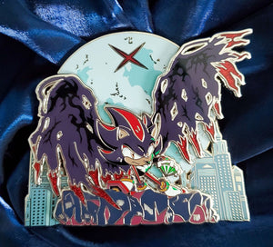 4" Jumbo Project Shadow Enamel Pin - [Project Shadow - Sonic Expo '24] - YourGuidingX