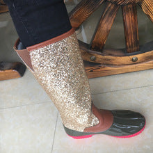 glitter duck boot