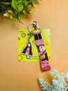 Nezuko Kamado Demon Slayer 3 Item Gift Combo: 9 Self adhesive mini posters, 1 Double Sided Keychain, 1 Key-Tag