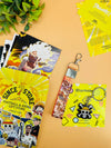 One Piece Gear 5 Luffy 3 Item Gift Combo: 9 Self adhesive mini posters, 1 Double Sided Keychain, 1 Key-Tag