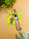 One Piece Monkey D Luffy 3 Item Gift Combo: 9 Self adhesive mini posters, 1 Double Sided Keychain, 1 Key-Tag