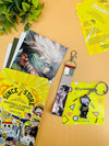 Kakashi Hatake 3 Item Gift Combo: 9 Self adhesive mini posters, 1 Double Sided Keychain, 1 Key-Tag