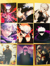 Gojo Satoru Jujutsu Kaisen 3 Item Gift Combo: 9 Self adhesive mini posters, 1 Double Sided Keychain, 1 Key-Tag