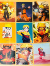 Naruto Uzumaki 3 Item Gift Combo: 9 Self adhesive mini posters, 1 Double Sided Keychain, 1 Key-Tag