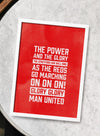 Manchester United Quote Frame