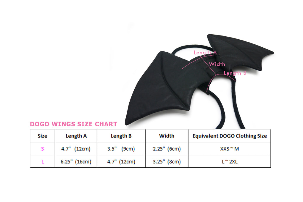 Wings Size Chart – DogoPet.com