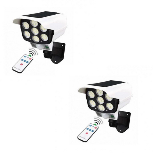 Set 2 x Lampa solara cu LED in forma de camera video