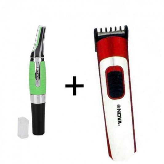 Pachet ingrijire masculina, Aparat de tuns NOVA + Trimmer Microtouch MAX