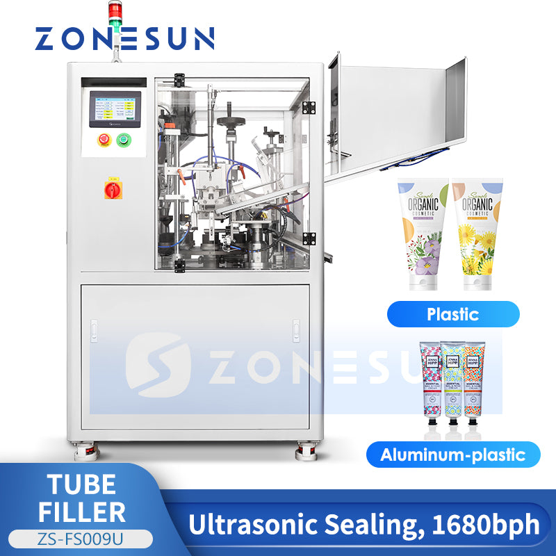 ZONESUN Custom Automatic Soft Tube Paste Filling And Ultrasonic Sealing Machine