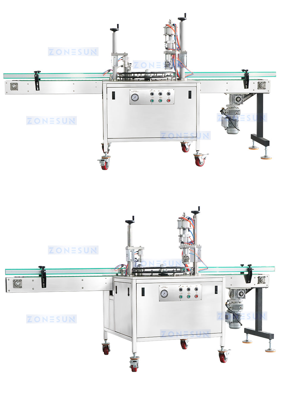 ZONESUN Semi Automatic Aerosol Filling Machine Spray Can Sealer Equipment ZS-QW1600