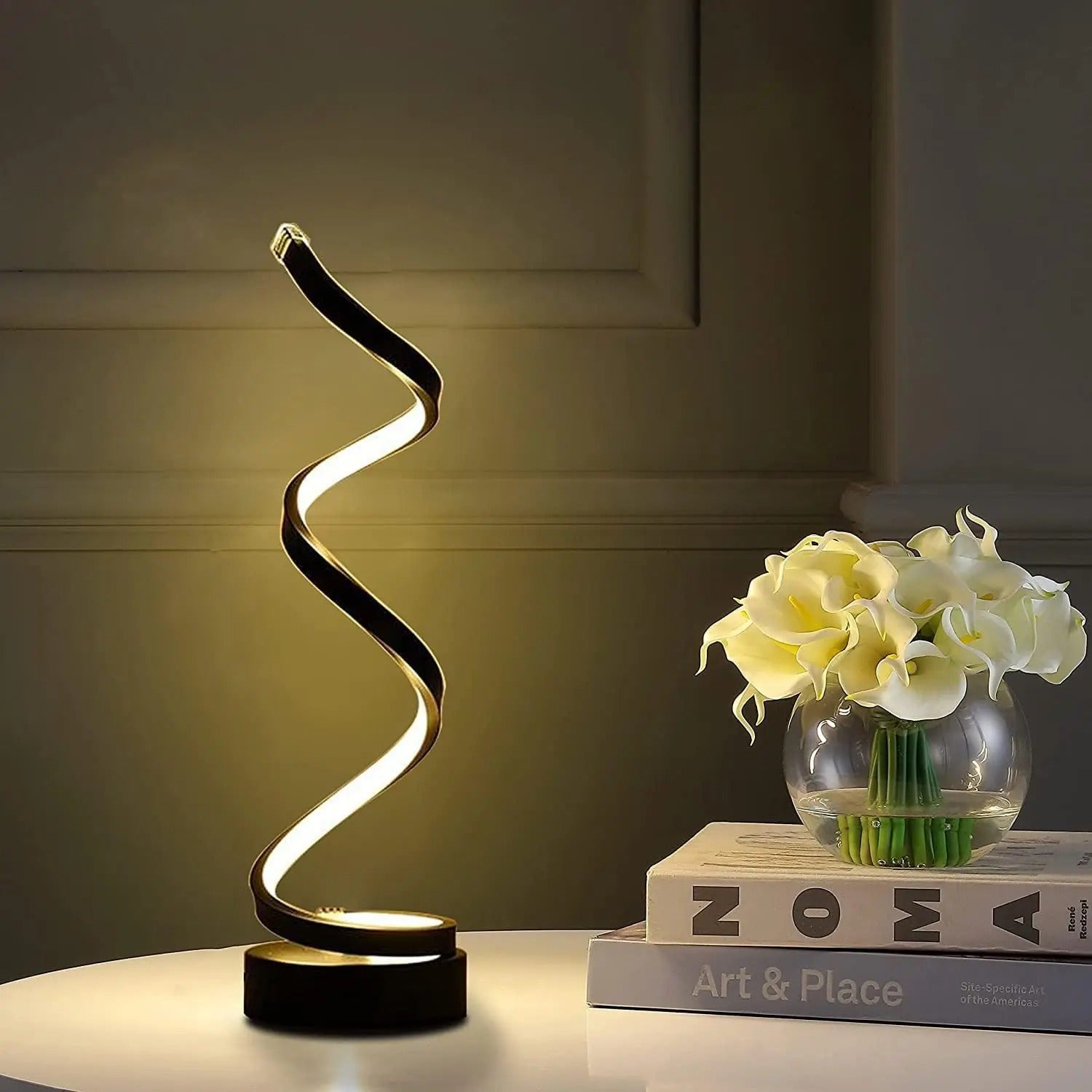 Modern Spiral Table Lamp