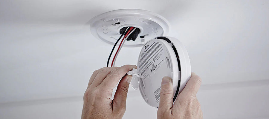 Check Wires of Smoke Detector