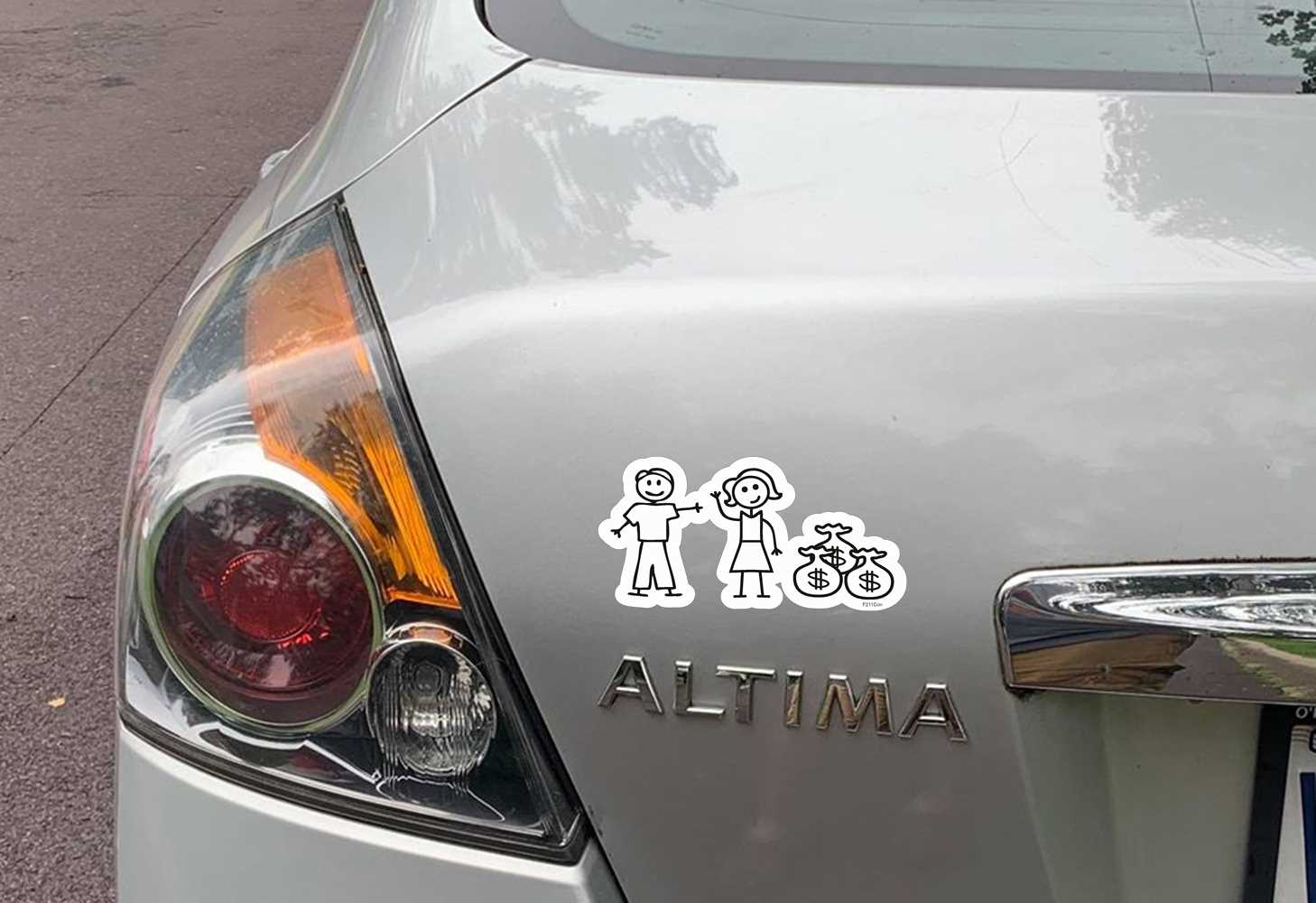 Sticker on Car