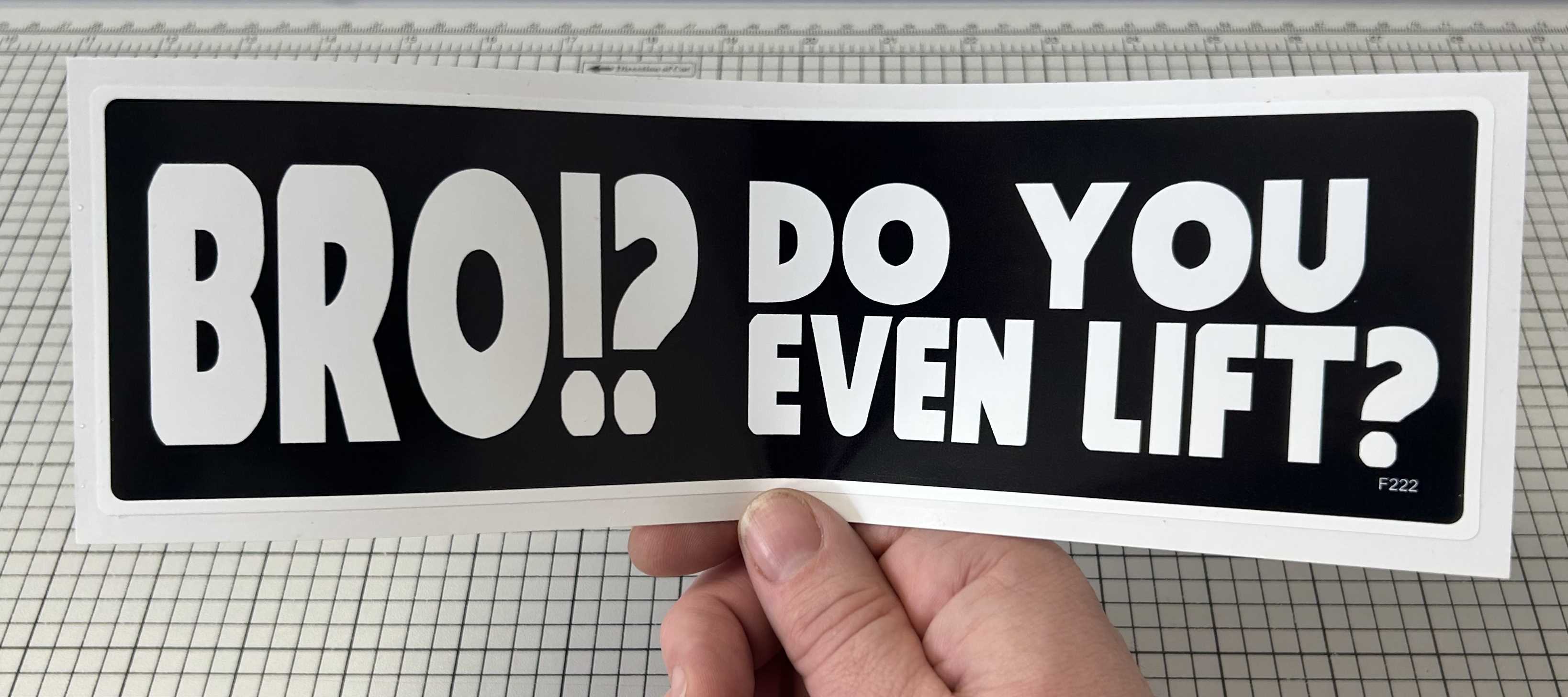 Bumper Sticker in Hand