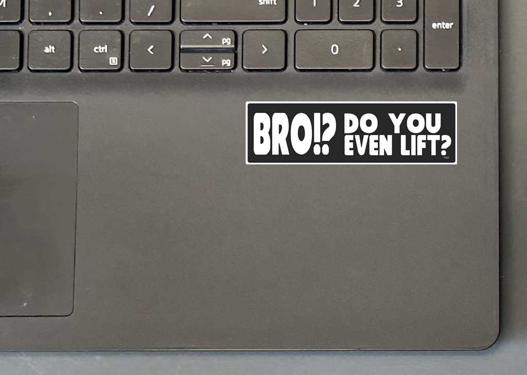 Mini Sticker on Laptop