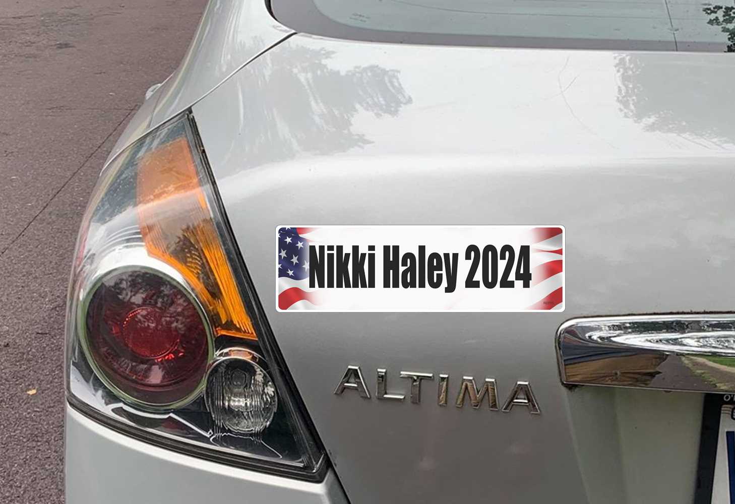 Bumper Sticker on Car