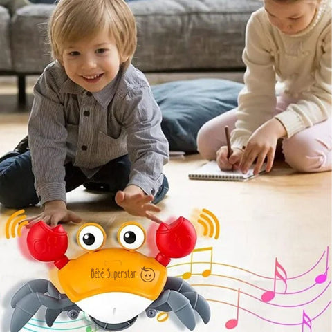 Crabe joueur - Crabe d'évasion électrique par induction pour enfants, jouets musicaux, jouets interactifs - cadeau bébé - bebe superstar (3)