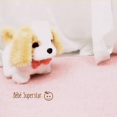 Mini Dog Jouet en peluche électronique pour enfants, chiot, chien, aboyant, queue battante, contrôle de la batterie, jouets interactifs - bebe superstar (3)