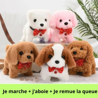 Mini Dog Jouet en peluche électronique pour enfants, chiot, chien, aboyant, queue battante, contrôle de la batterie, jouets interactifs - bebe superstar (3)