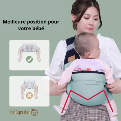 Echarpe porte bébé - Sangle ronde ergonomique multifonctionnelle pour bébé, bébé superstar (12)