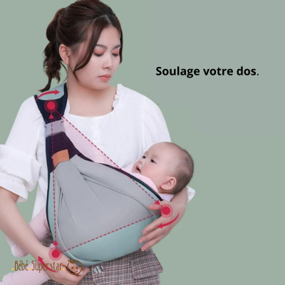 Echarpe porte bébé - Sangle ronde ergonomique multifonctionnelle pour bébé, bébé superstar (12)