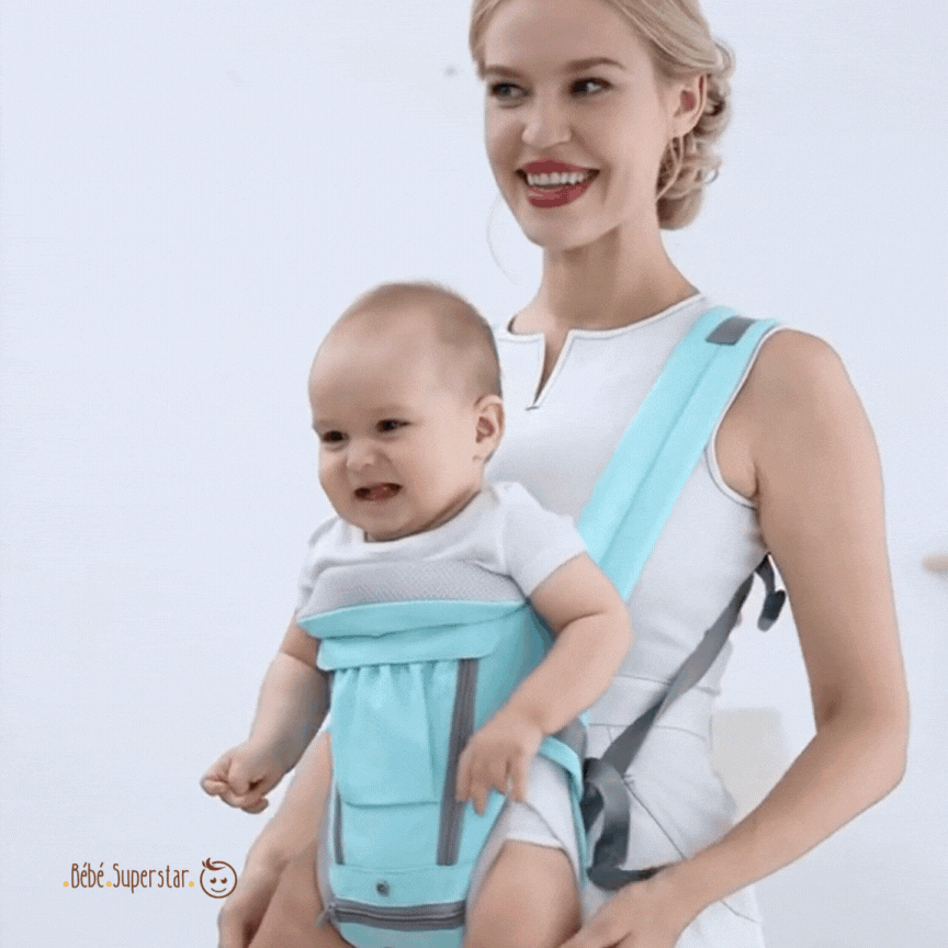 Siège Kangourou Ergonomique pour Bébé et Enfant de 0 à 36 Mois, Accessoire de Voyage - pratique - bébé superstar
