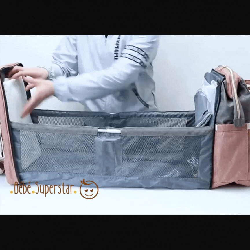 sac à langer-sac à couche-baby voyage-lit portable bébé-nappy fourre tout-bebe superstar-sac de poussette (6)