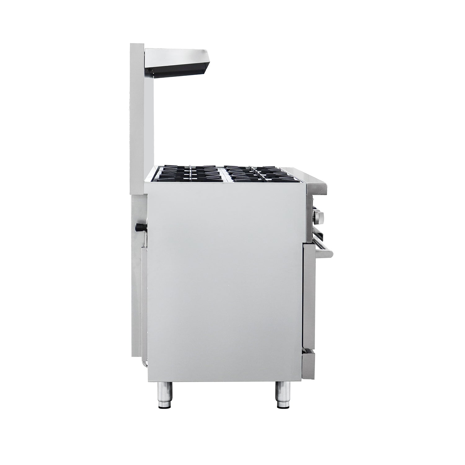 Flamaster FLM-R48 48" Gas Range with Convection Oven, NG/LPG, 8 Open Burners and Under Oven - Image 4