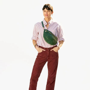 Grande Fanny in Evergreen Woven Zig Zag - Baseline Social