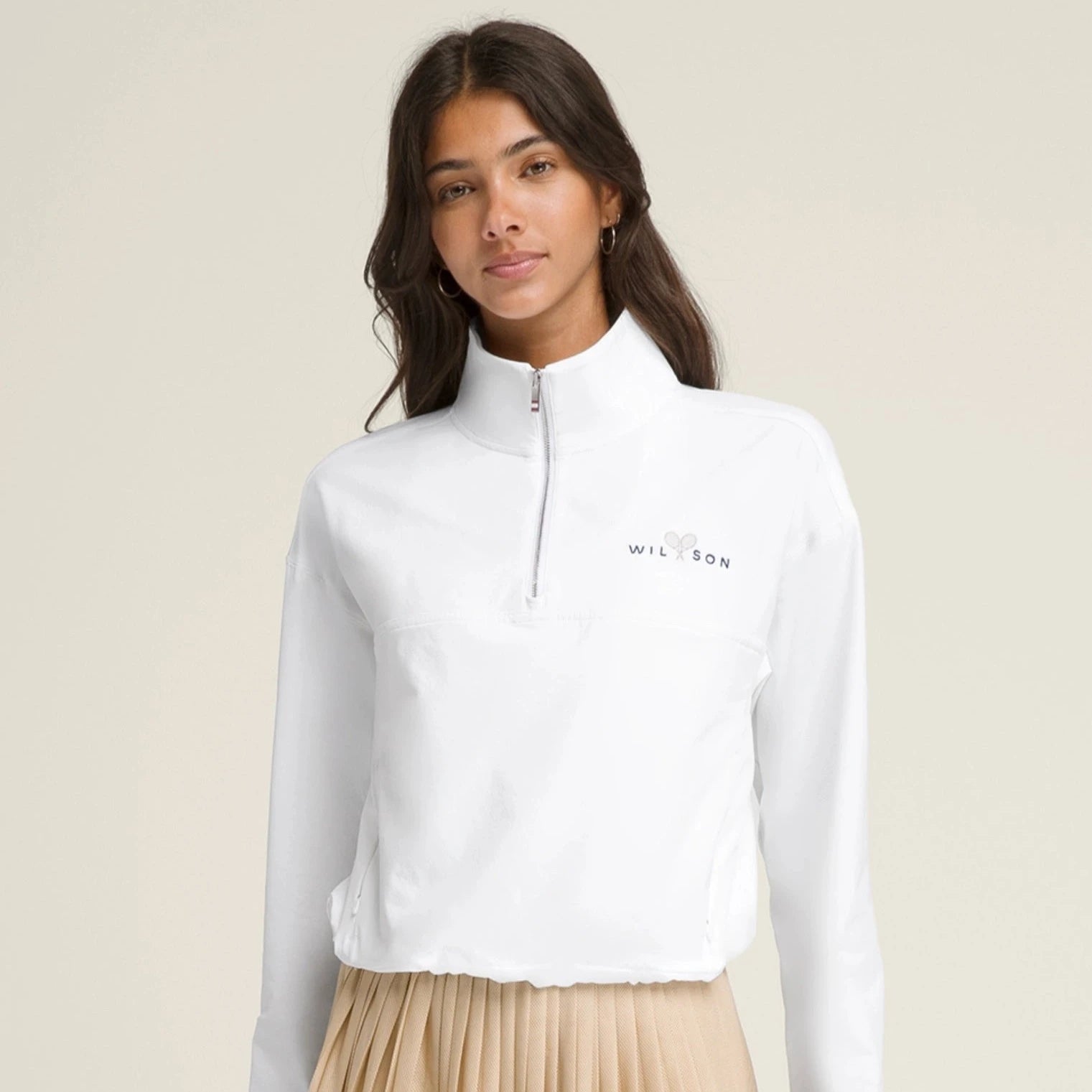 Davenport Woven Popover in White