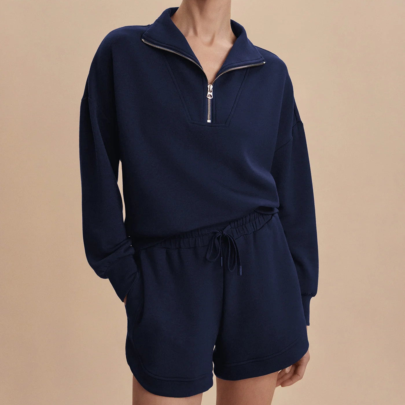 Ollie High Rise Short 3.5" in Navy
