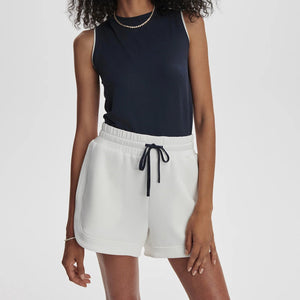 Ollie High Rise Short 3.5" in White - Baseline Social