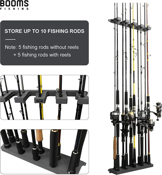 WV2 Fishing Pole Holder Wall Mount, Fishing Rod Holders for Garage, Ve –  Arrowhead Enterprises