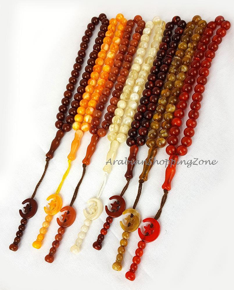 Star/Moon10mm Prayer Beads 33 Masbaha