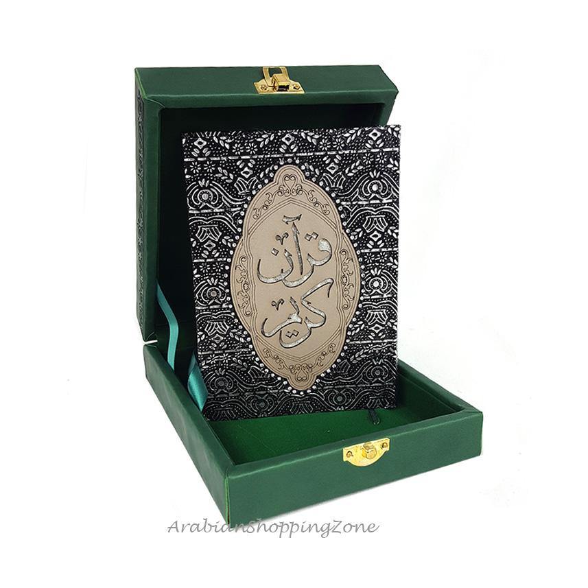 8 inch the Holy Quran Koran Arabic With Lether Box Islamic Gift