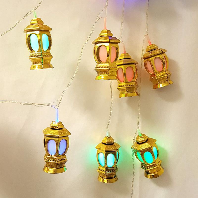 RAMADAN EID LANTERN LIGHTS 4M MULTICOLOURED STRING LIGHTS