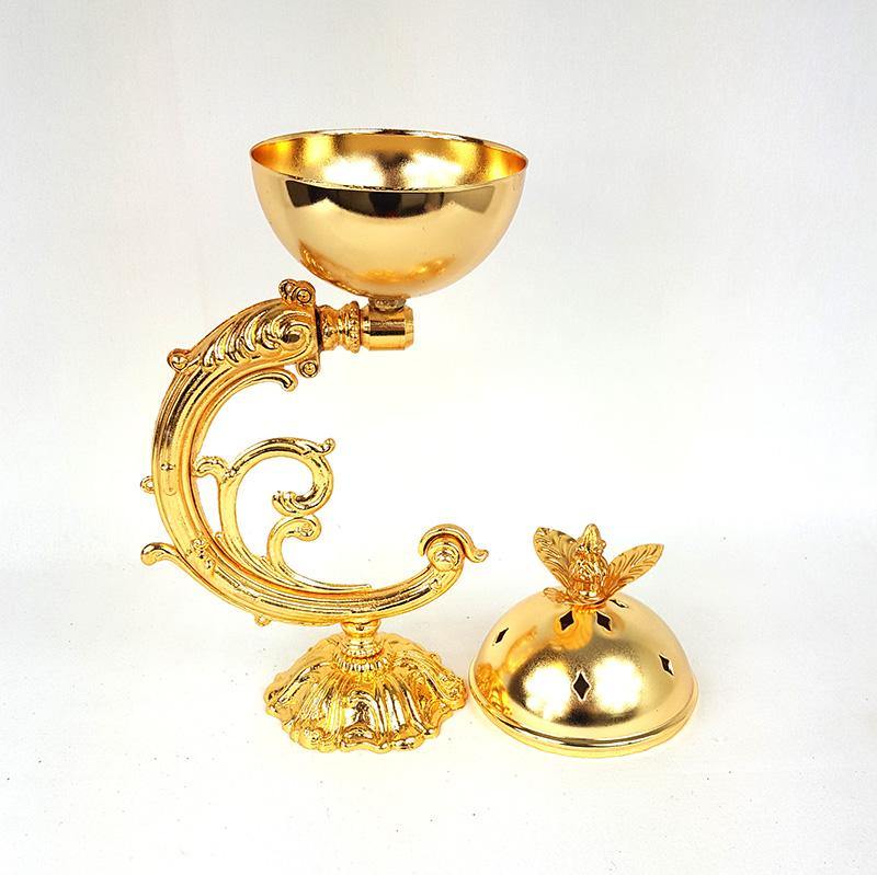 Handmade Incense Burner - Golden Dragon