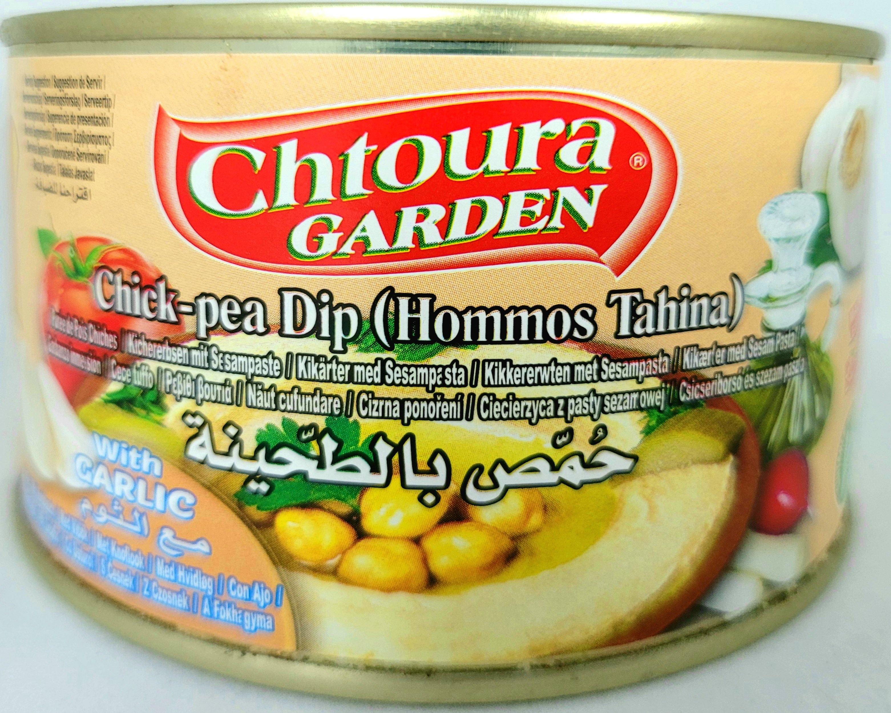 Chtoura Garden Chickpeas Dip Hommos Tahina with Garlic 420g