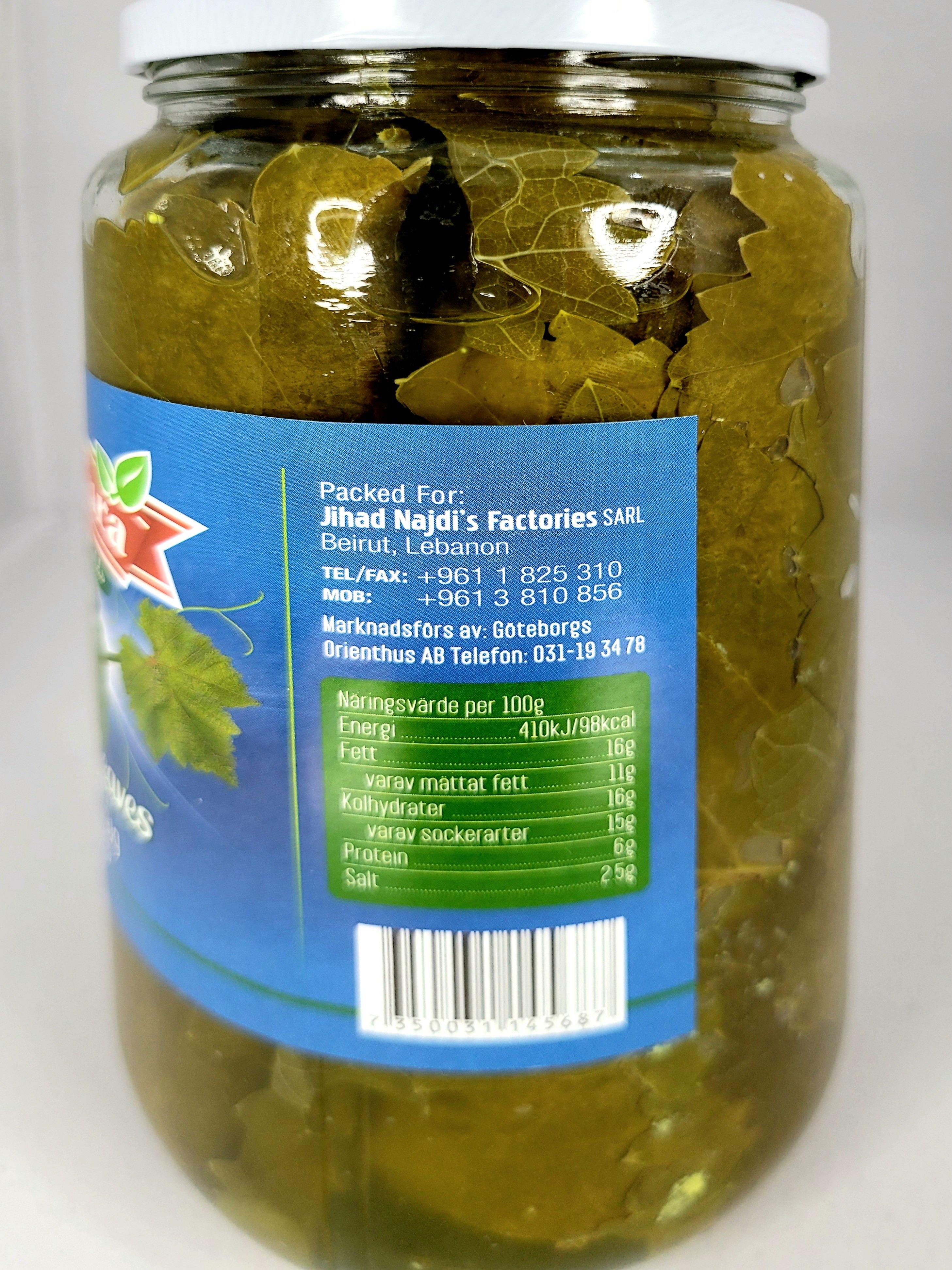 Chtoura Green Fields Grape Leaves 908g