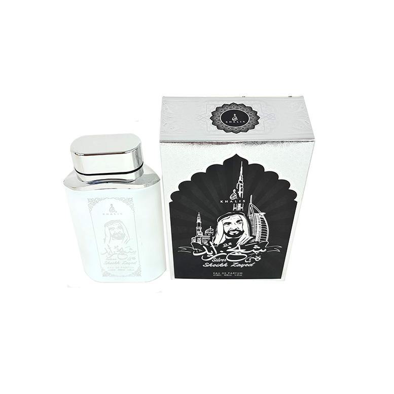 Sheikh Zayed Silver 100ml EDP Spray Perfume by Khalis