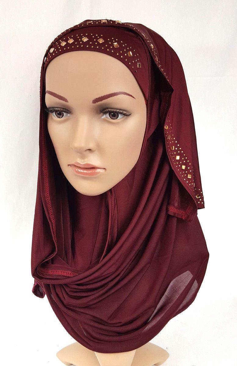 Slip On Instant Amira Style VISCOSE on-the-go Hijab Scarf ASZ0104