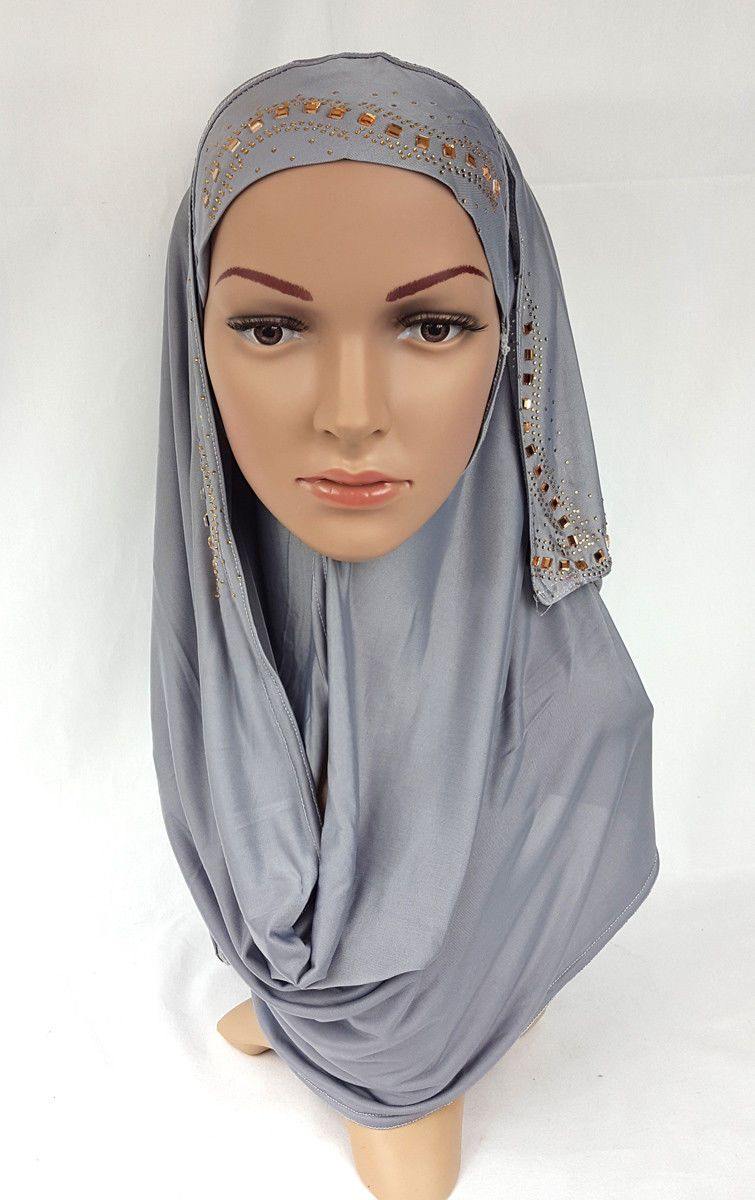 Slip On Instant Amira Style VISCOSE on-the-go Hijab Scarf ASZ0104