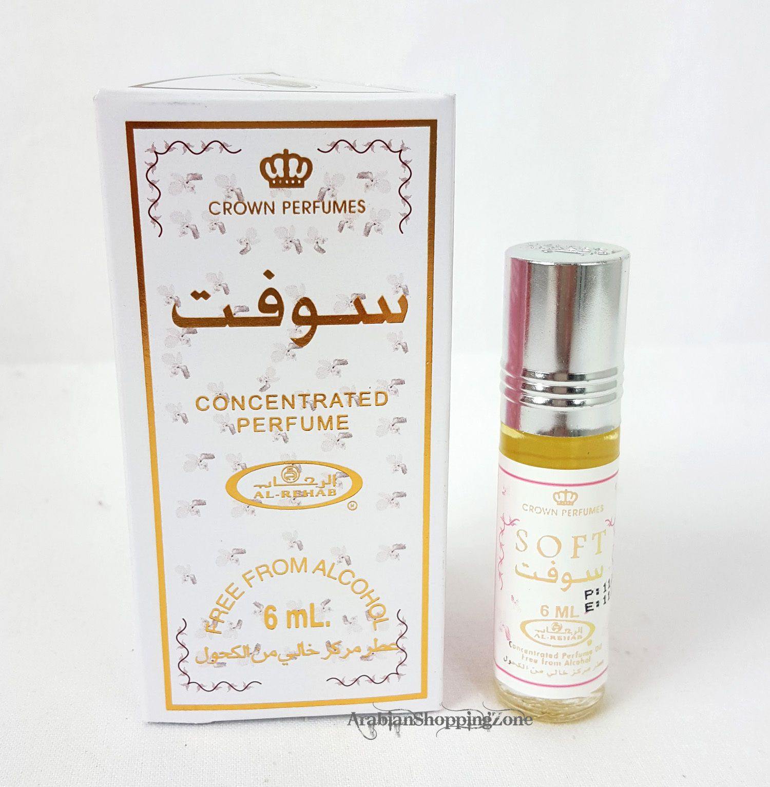 3 PCS AL Rehab Perfume Concentrated Oil Attar 6ml  (3 Bottles)