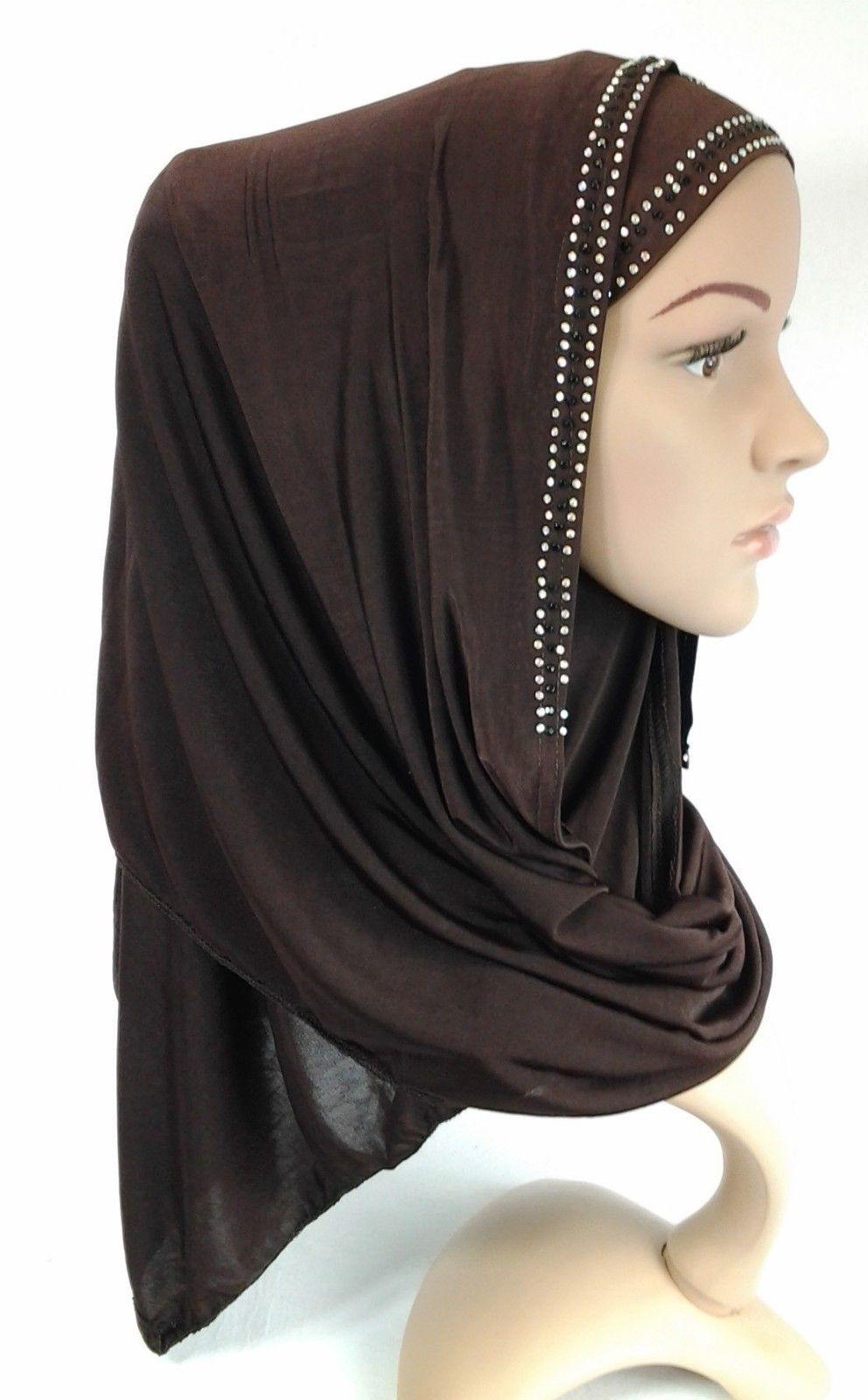 Slip On Instant Amira Style VISCOSE on-the-go Hijab Scarf ASZ0104