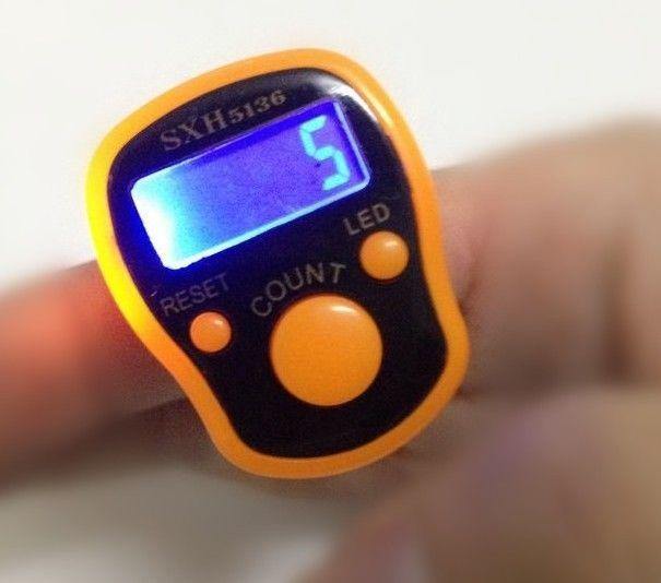 Muslim Digital Finger Tasbeeh Counter Masbaha with LED (BackLight)