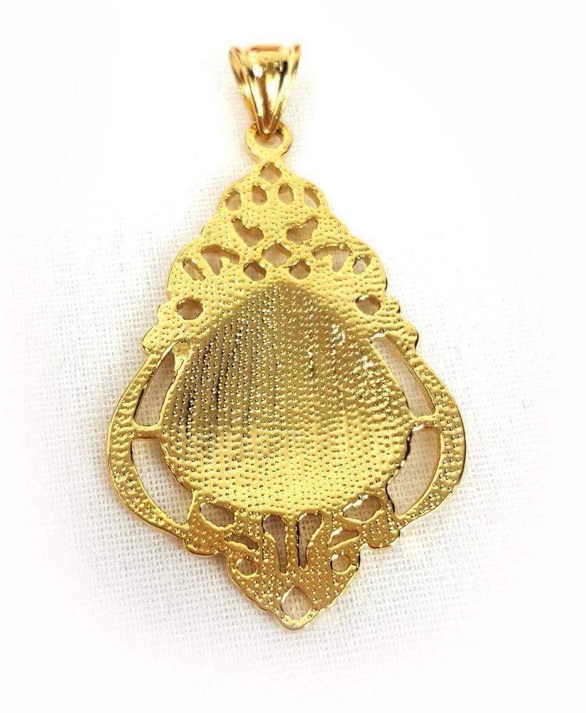 24k Gold Plated Muslim Pendant Copper Necklace