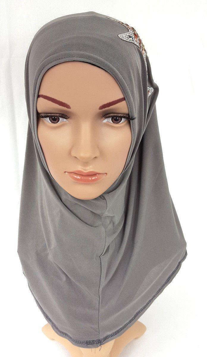 Girl Hemp High Quality Muslim Hijab Islamic Amira Headwear