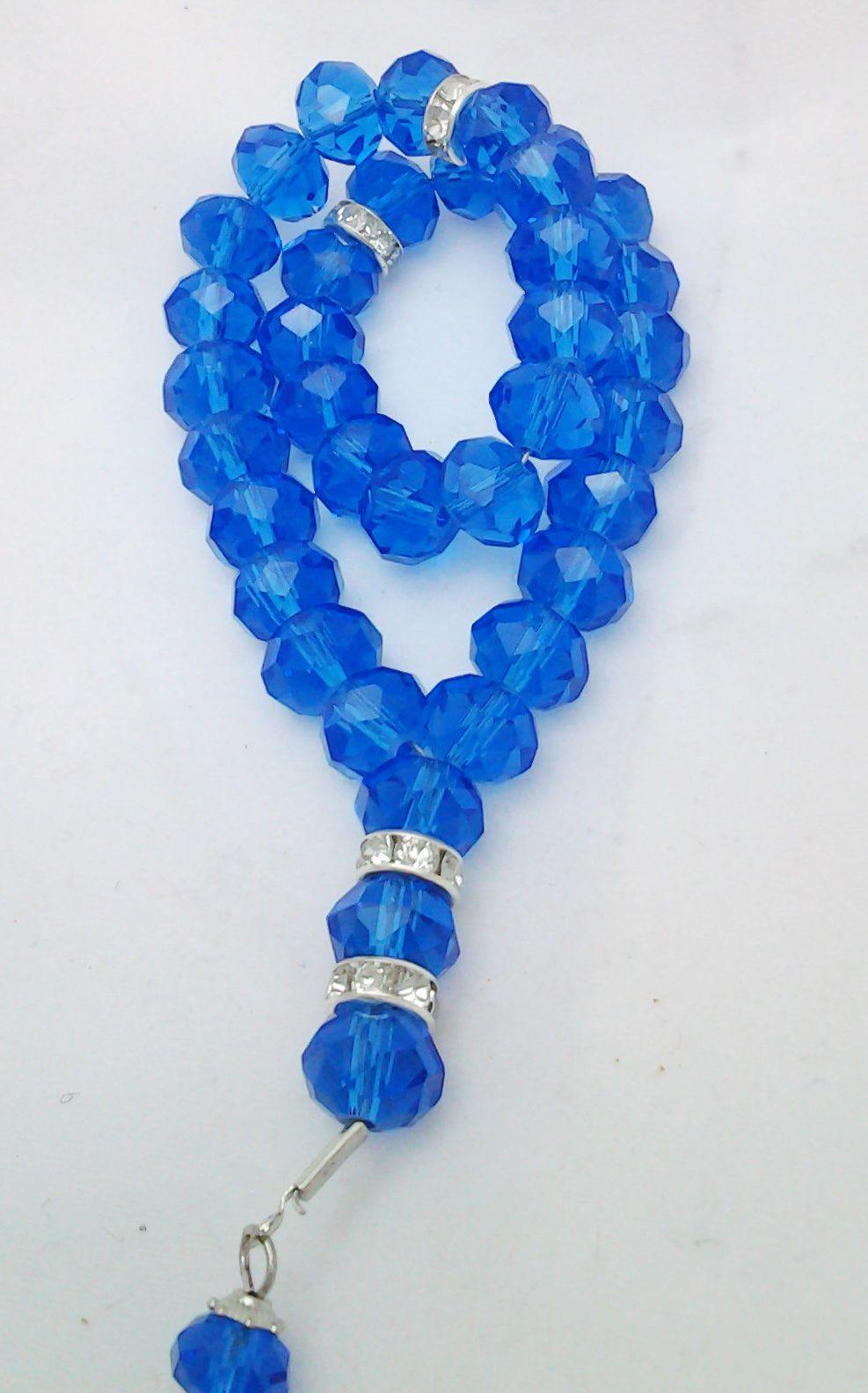 Salah 10mm Shiny Colorful Crystal Prayer Beads 33 Mesbaha