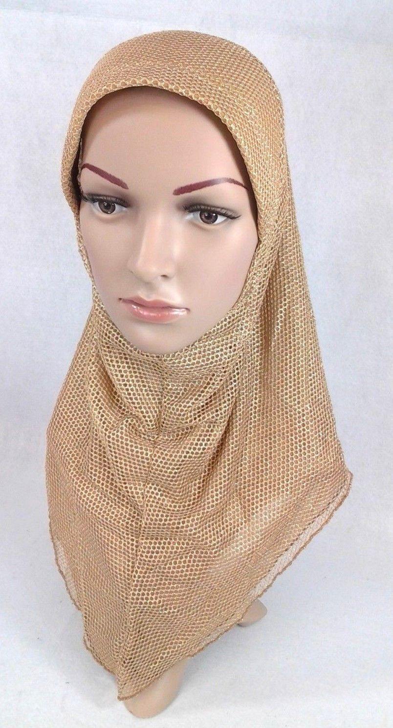 Muslim Hijab Islamic Soft Mesh Hijab/MaxiScarf/ Wrap/Shawl/Slip-on