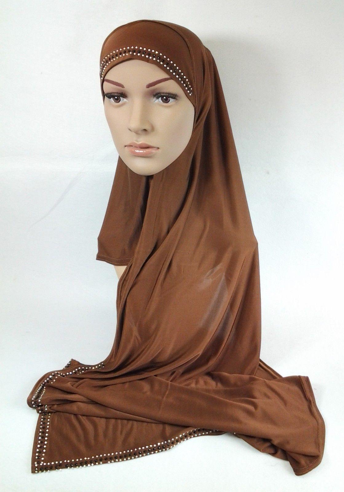 Slip On Instant Amira Style VISCOSE on-the-go Hijab Scarf ASZ0104